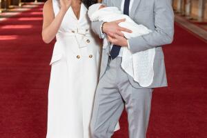 The Duke & Duchess Of Sussex Pose With Their Newborn Son