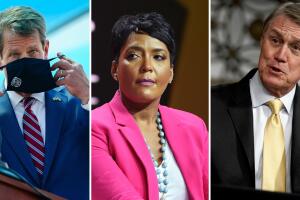 Brian Kemp, Keisha Lance Bottoms, David Perdue