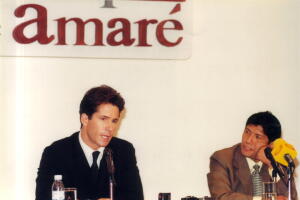Fernando Carrillo y Juan Osorio, en la telenovela 'Siempre te amaré' (2000)