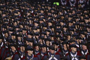 Desfile de militares estadounidenses.