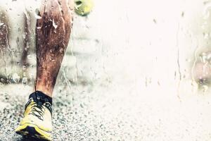 Entrenamiento en día de lluvia