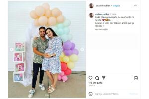 Diego Ponce, hijo de 'El Papirrín', y su esposa embarazada.