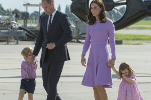 El príncipe William, Kate Middleton y sus hijos