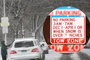 Prohibicion de estacionamiento durante la noche en invierno en Chicago comienza el miércoles 