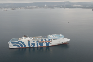 Drone footage of the side of the cruise ship while on still waters.png