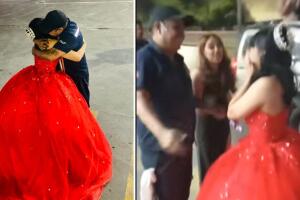 Aly, la quinceañera, explicó por qué su padre no pudo asistir a su fiesta.