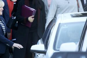 Meghan Markle embarazada, octubre 14 (un día antes del anuncio)