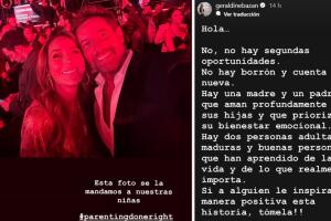 Geraldine Bazán publica mensaje tras foto con su exesposo Gabriel Soto
