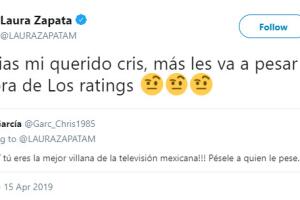 Laura Zapata en Twitter