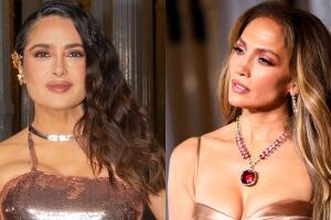 JLo y Salma Hayek coinciden en la Gala LACMA 2023 con un vestido del mismo tono