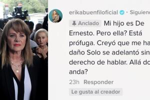 Erika Buenfil reacciona ante situación de Inés Gómez Mont.