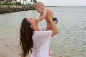 Ximena Duque y su hija