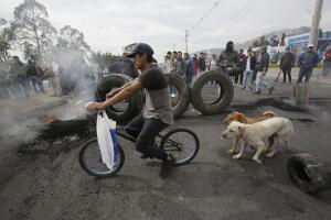 ECUADOR-TRANSPORTE HUELGA