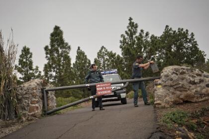 La familia habÃ­a decidido desplazarse hasta esta isla de las Canarias para pasar unos dÃ­as. Al dÃ­a siguiente de su llegada, el padre los llevÃ³ a un monte cercano, en el sur de Tenerife. AllÃ¡ buscÃ³ una cueva recÃ³ndita y de difÃ­cil acceso. Una vez en el interior, Thomas R. H., de 43 aÃ±os, 
<b>presuntamente golpeÃ³ a su esposa e hijo mayor, de 10 aÃ±os, hasta quitarles la vida.</b> La mujer quedÃ³ "ensangrentada, sobre el suelo y sin dientes", segÃºn dijo el niÃ±o una vez que pudo contar con un traductor, indicÃ³ el diario 
<a href="https://www.abc.es/sociedad/abci-esta-ensangrentada-suelo-y-sin-dientes-201904242228_noticia.html" target="_blank">ABC</a>. En la imagen, las autoridades cierran el paso a la zona donde se realizÃ³ el operativo de bÃºsqueda.