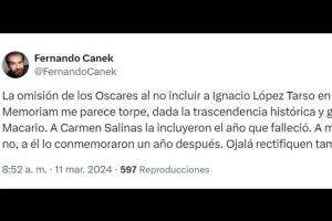 Ignacio López Tarso no apareció en el In Memoriam de los Oscar 2024