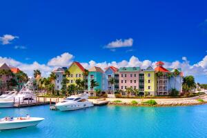 Colourful houses in Nassau
