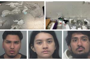 Brenda Alfaro Alvarado, Angel Alexander Nava Nava y Antonio Molina Chávez enfrentan cargos graves por distribuir Percocets adulterados con fentanilo a menores, causando sobredosis.