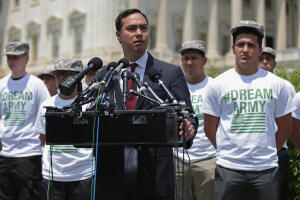 Joaquín Castro en un evento con Dreamers