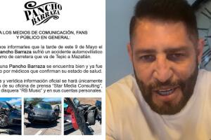 Pancho Barraza apareció en un video en su cuenta de Instagram para confirmar su óptimo estado de salud tras sufrir un accidente de auto en México.  