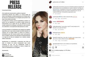 Lucía Méndez cancela presentación por problemas de salud
