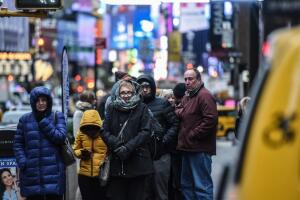 New Yorkers Feel The Chill As Arctic Blast Descends Upon Big Apple