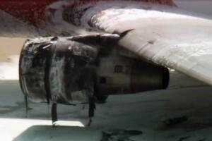 Avión se incendia en aeropuerto de Ft. Lauderdale.