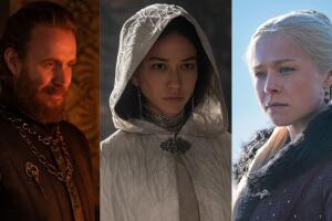Rhaenyra Targaryen, Mysaria y Otto Hightower House of the Dragon en HBO Max.jpg