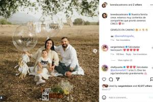 Así anunciaron que esperaban a las gemelas