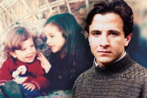 Eduardo Palomo y sus hijos Fiona y Luca