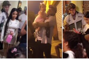 Tekashi con la familia de Yailin