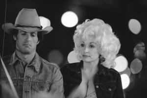 Sylvester Stallone and Dolly Parton 1983