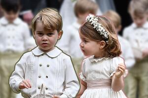 El príncipe George y la princesa Charlotte de Cambridge