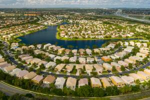 Aerial drone image of a residential neighborhood Pembroke Pines Florida USA