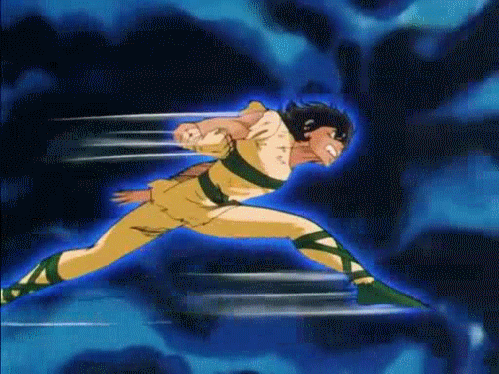 Seiya entrenando