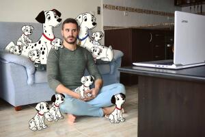  Samuel Manzanera Blasco ilustra su día a día a lado de personajes Disney: fotos