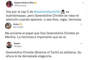 Gwendoline Christie confiesa nunca haberse sentido hermosa hasta ‘Wednesday’ - fans opinan Twitter.jpg