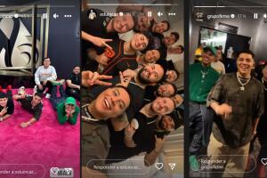 Grupo Firme ya se ha hecho presente en la sede de Premio Lo Nuestro 2023 para los ensayos.