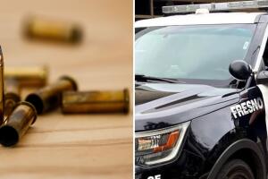 Dos apartamentos en North Brooks fueron impactos por balas perdidas, informó la policía de Fresno. 