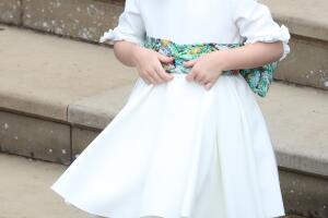 Pajes, princesa Charlotte y príncipe George en la boda de la princesa Eugenie