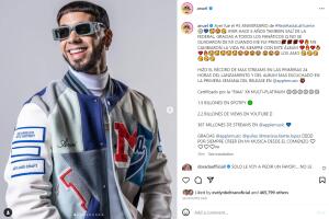 Anuel AA celebra 5 años de que salió de la cárcel