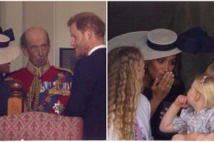 Meghan Markle y Harry en el Jubileo de Platino: lo vieron desde una oficina