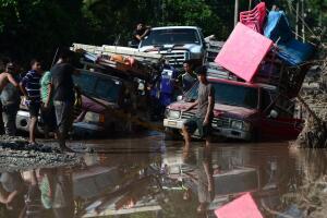 TOPSHOT-HONDURAS-WEATHER-TROPICAL STORM-IOTA