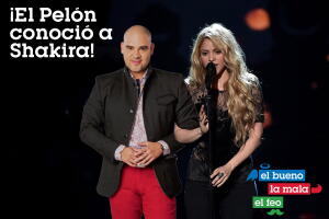 El Pelón y Shakira.