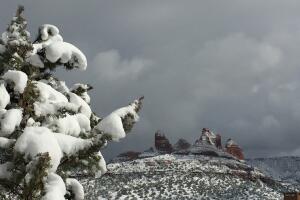 Sedona, un pequeño pueblo al norte de Arizona que se viste de blanco