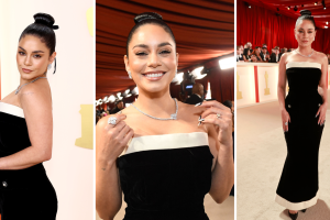 Vanessa Hudgens en la alfombra roja de los premios Oscar 2023