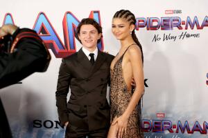 Tom Holland y Zendaya en la premiere de Spider-Man: No Way Home