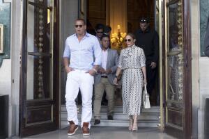 Jennifer Lopez y Alex Rodriguez en Paris
