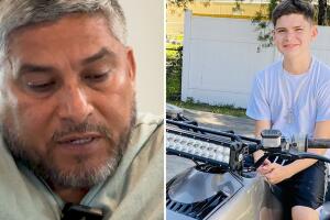 Juan Alberto Gómez, padre del joven, relató que llegó al lugar tras enterarse de lo ocurrido y que no pudo acercarse al vehículo.