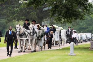 cortejo fúnebre del tiroteo en Luisiana