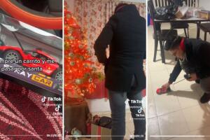 Mujer sorprendió a su novio con el regalo de Navidad que tanto añoraba en su infancia.